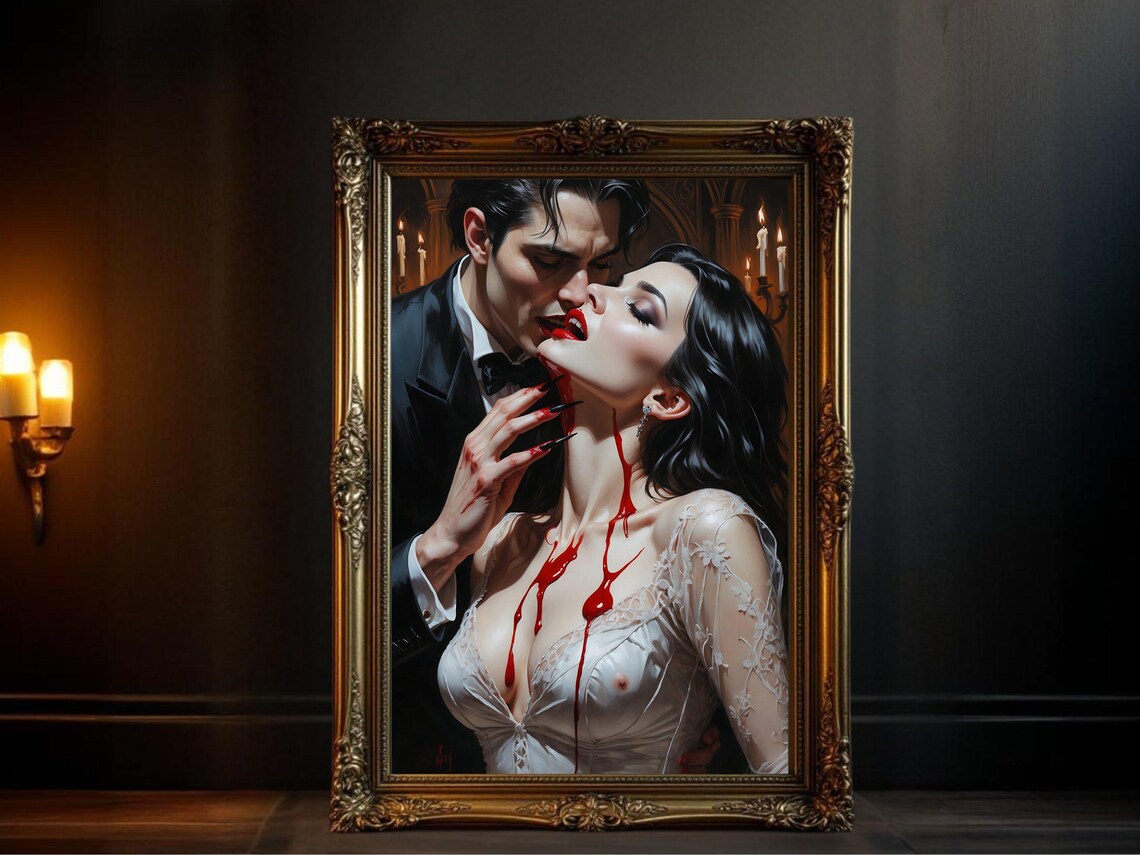 Gothic Vampire Lovers, Dark Romantic Poster