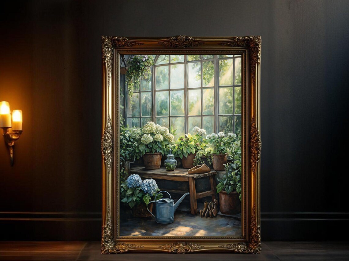 Vintage Botanical Garden, Greenhouse Flower Decor