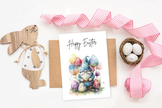 Luxury Easter Card Gonk Multipack Easter Boyfriend Girlfriend Husband Wife Happy Easter Personalised Easter Bunny Cute