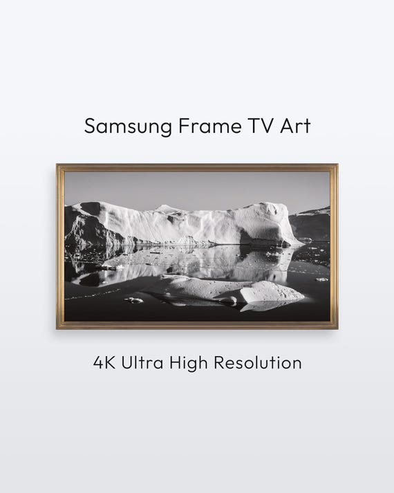 Greenland Iceberg Samsung Frame Tv Fine Art Photography 4k Print