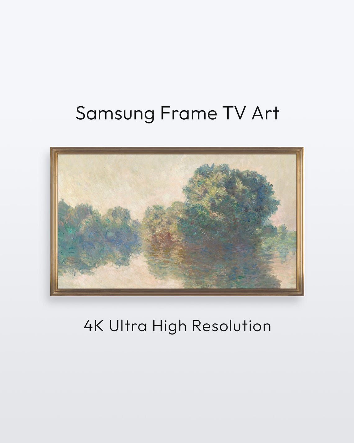 Monet The Seine Samsung Frame Tv Art Famous Painting 4k Print