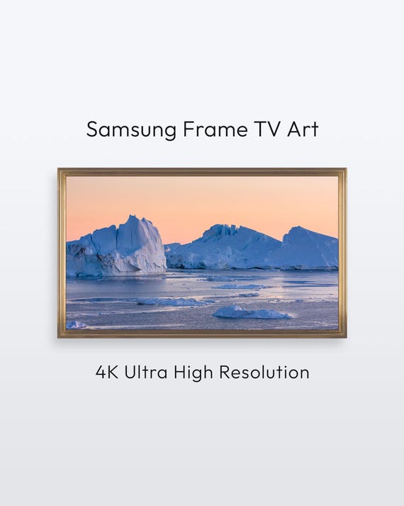 Greenland Iceberg Samsung Frame Tv Art Nature Photography 4k Print