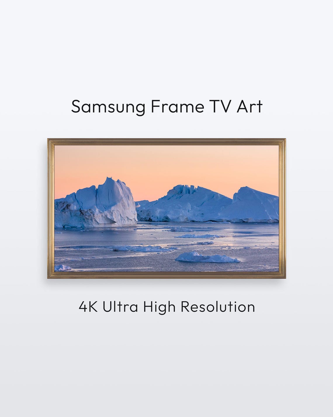 Greenland Iceberg Samsung Frame Tv Art Nature Photography 4k Print