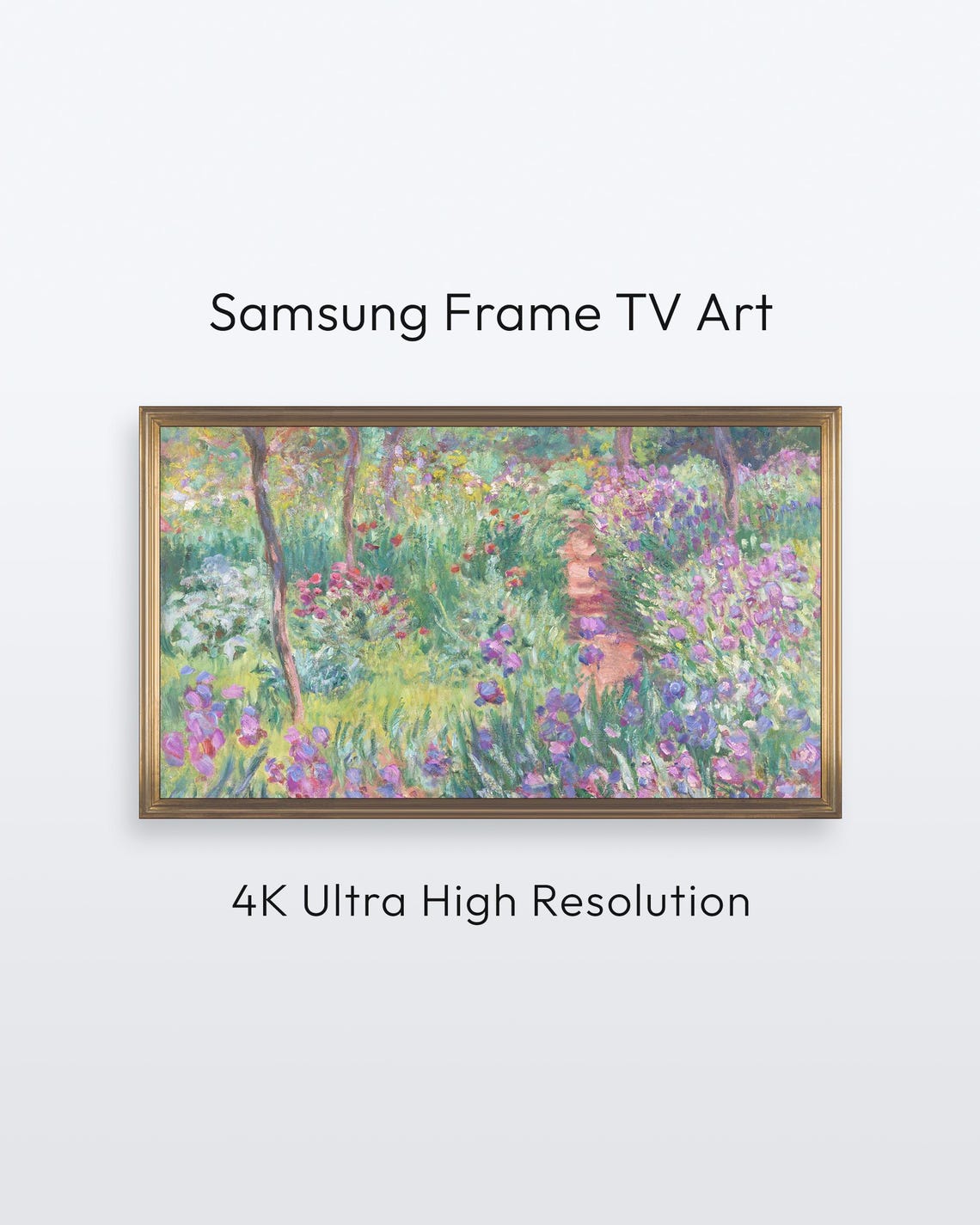 Claude Monet Garden In Giverny Samsung Frame Tv Art 4k Print