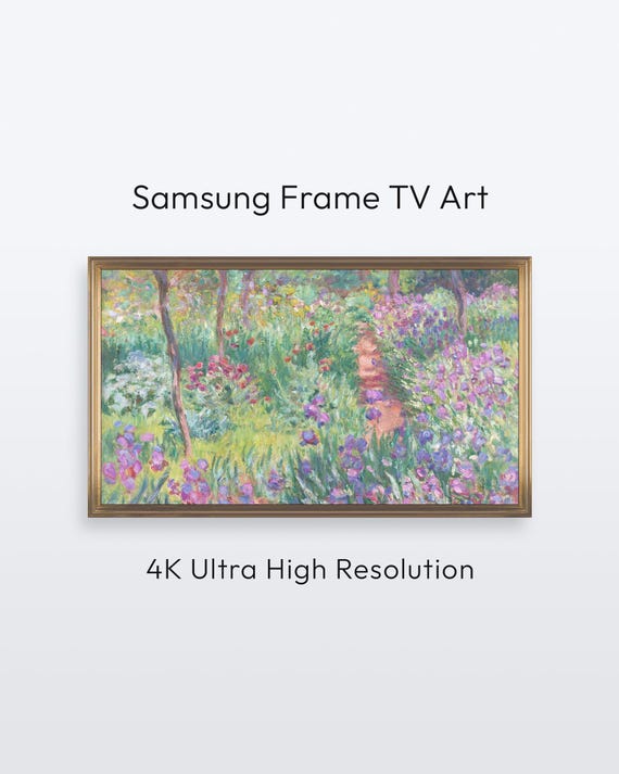Claude Monet Garden In Giverny Samsung Frame Tv Art 4k Print