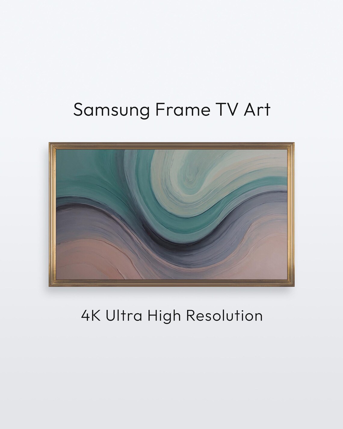 Abstract Art For Samsung Frame Tv Minimalist Pastel Image 4k Print