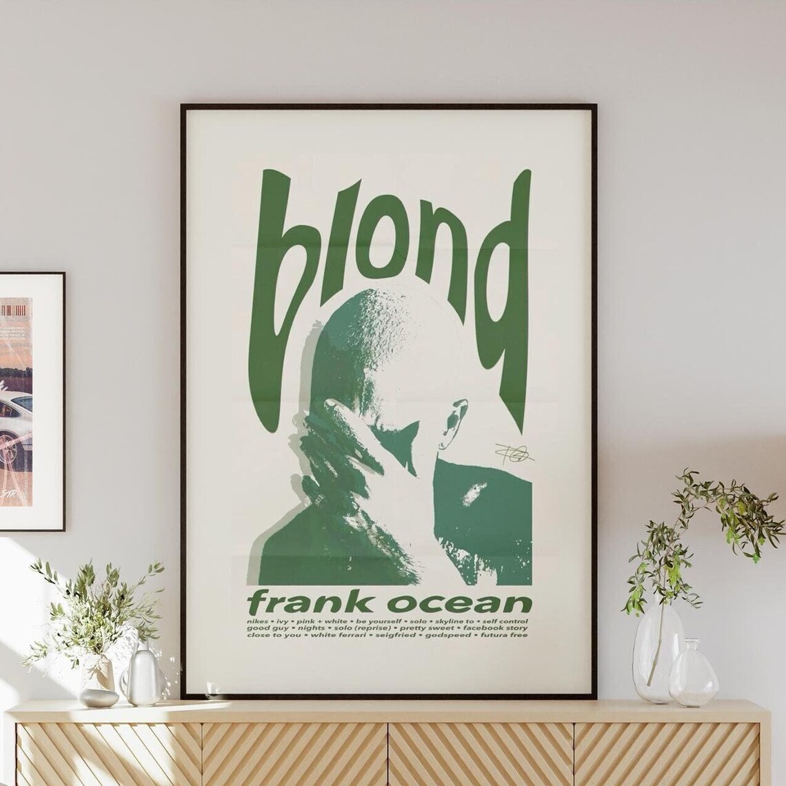 Frank Ocean Blonde Aesthetic Album Art Print
