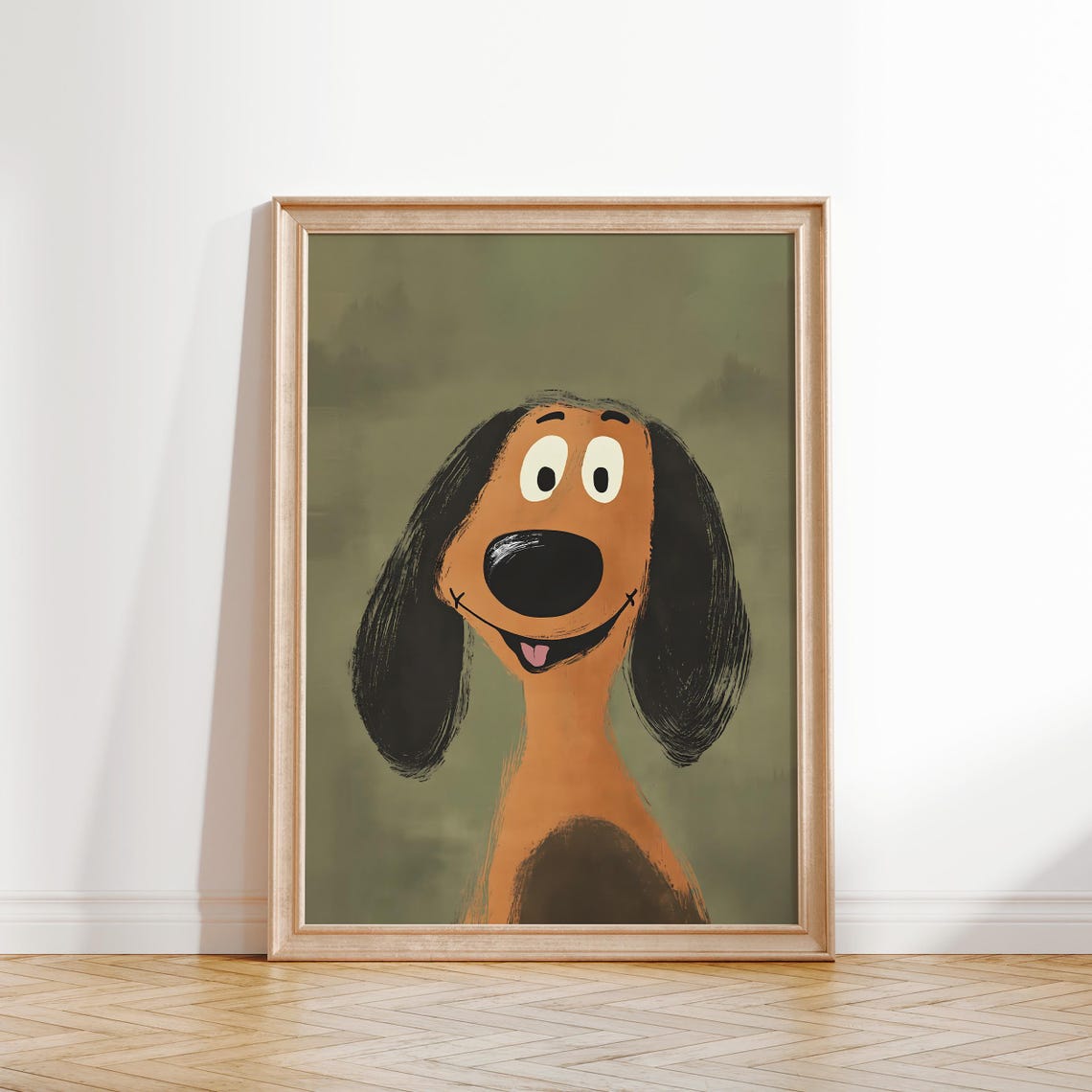 Cute Dog Wall Art Puppy Nursery Decor Kids Room Animal Print Playroom Dog Poster Boys Room Dog Art Gender Neutral Dog Wall Decor - Image 2