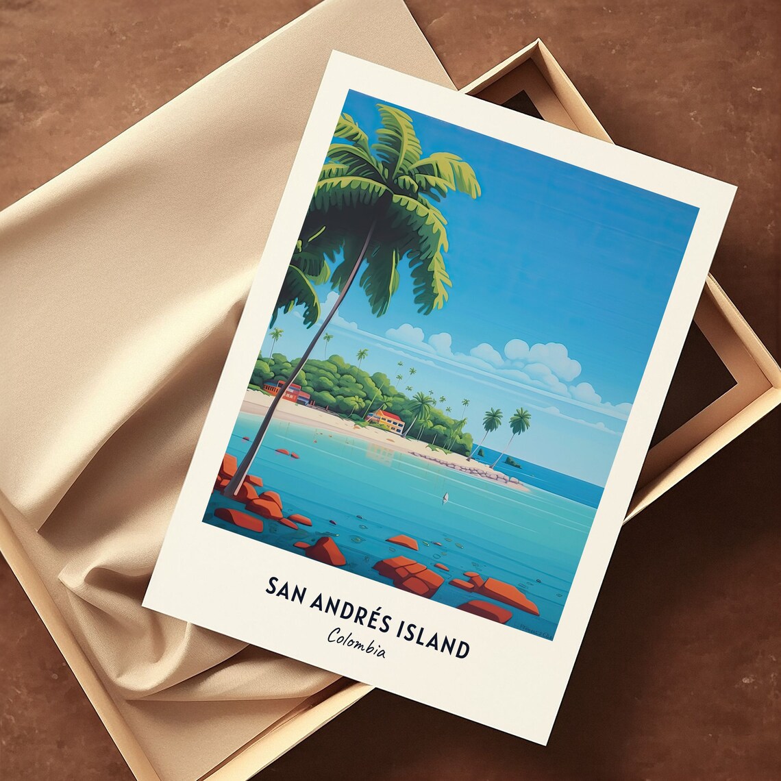 Johnny Cay Travel Poster, San Andrés Island, Colombia - Image 3