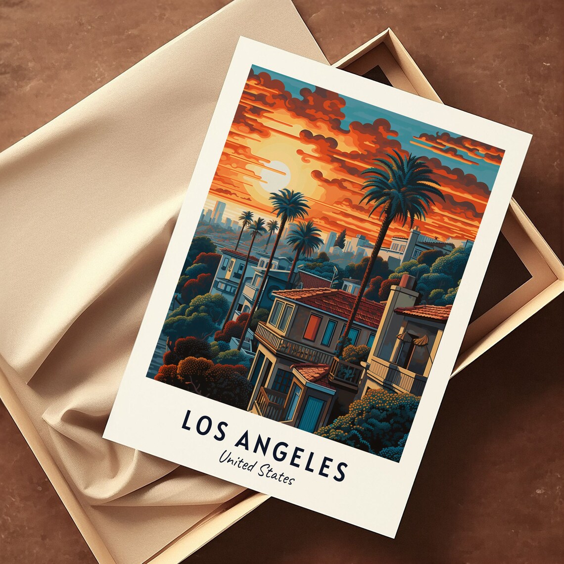 Los Angeles Travel Poster, United States City Print - Image 3