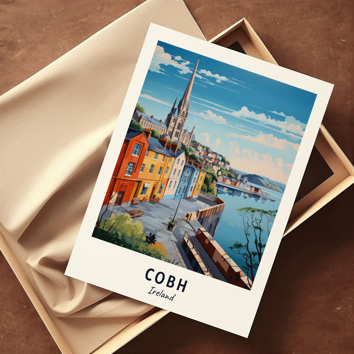 Cobh Ireland Travel Print Wall Art Cobh Ireland City Print Cobh Ireland Travel Gift Cobh Ireland Poster Wall Art - Image 3