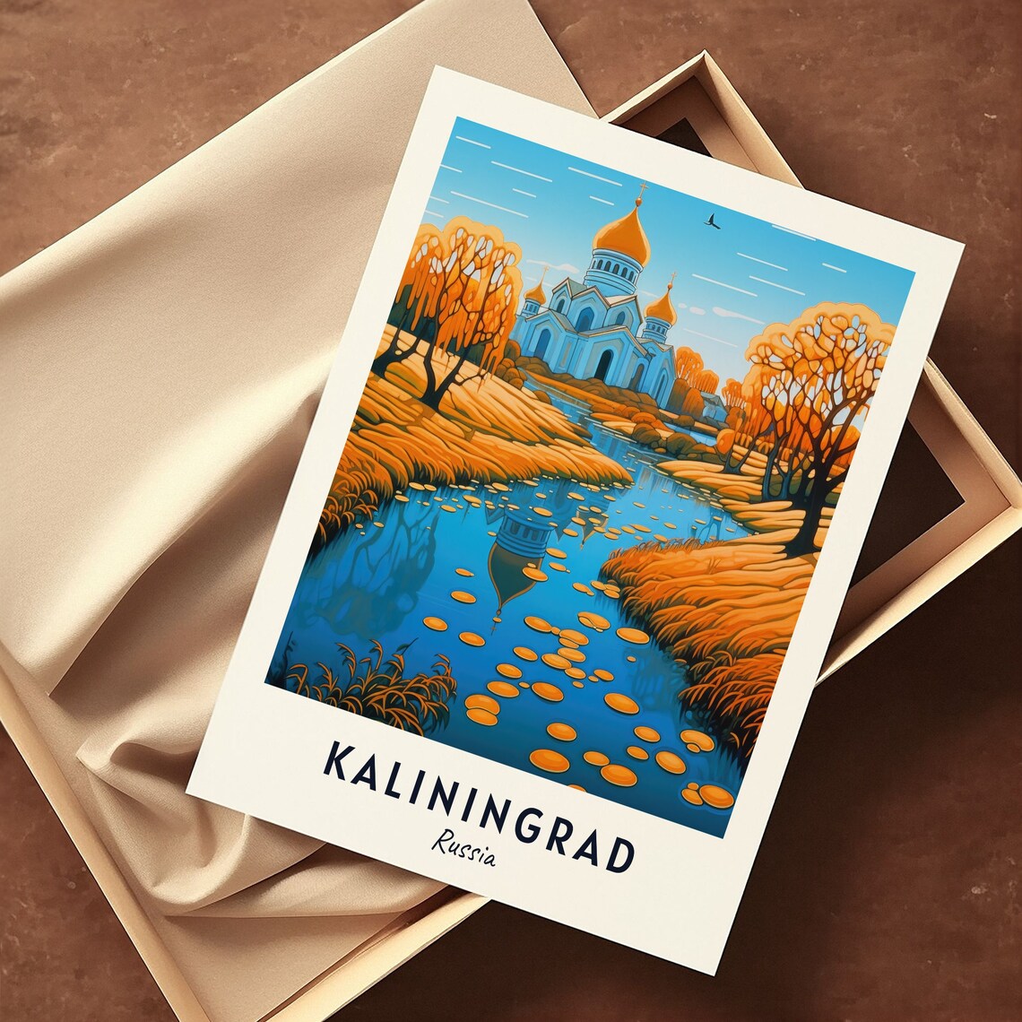 Amber Museum Travel Print Wall Art Kaliningrad Russia City Print Amber Museum Travel Gift Amber Museum Poster - Image 3