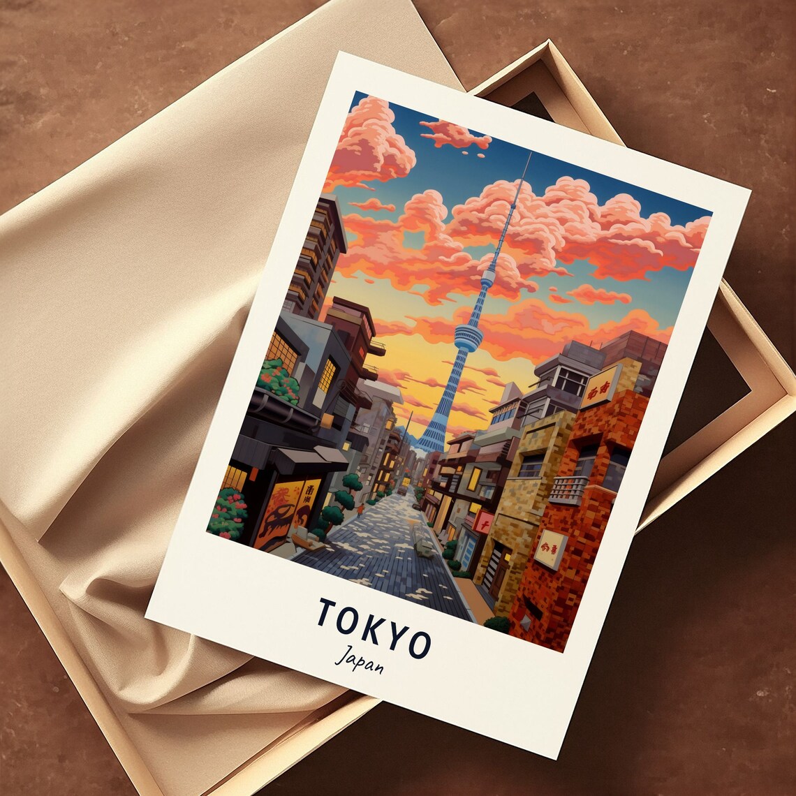 Tokyo Japan Travel Poster, City Travel Gift - Image 3