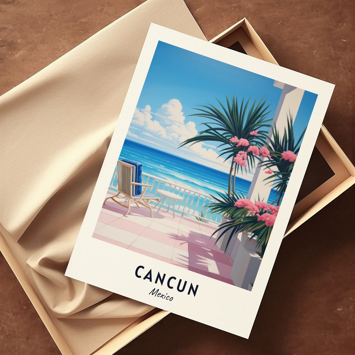 Cancun Mexico Travel Print, City Poster - Image 3
