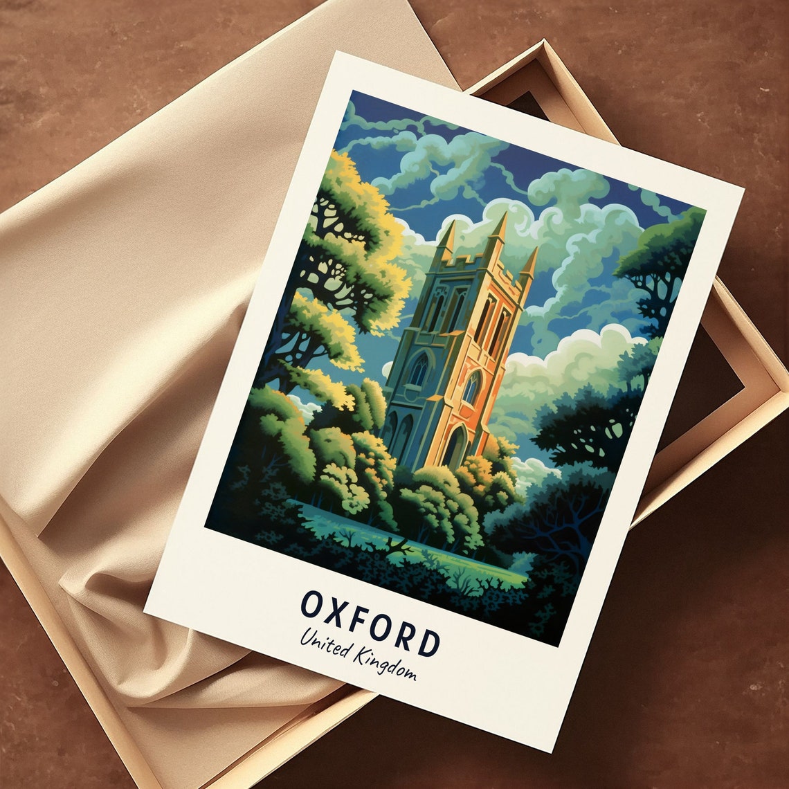 Oxford Travel Print Wall Art Oxford United Kingdom City Print Oxford Travel Gift Oxford City Poster Travel Gift - Image 3
