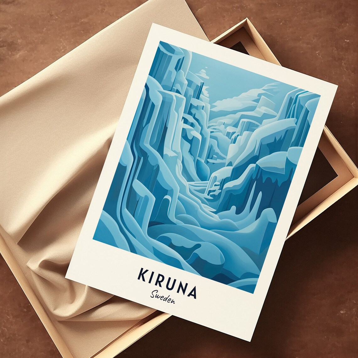 Icehotel Travel Print Wall Art Kiruna Sweden City Print Icehotel Travel Gift Icehotel Poster Travel Gift Wall Art - Image 3