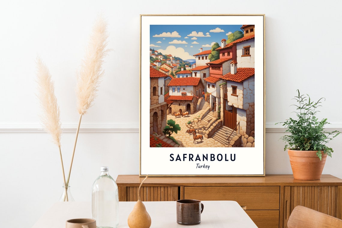Safranbolu Old Town Travel Print Wall Art Safranbolu Turkey City Print Safranbolu Old Town Travel Gift Safranbolu Old Town Poster - Image 2