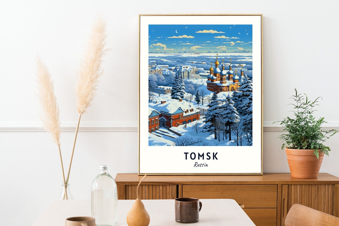 Tomsk State University Travel Poster, Tomsk Russia - Image 2