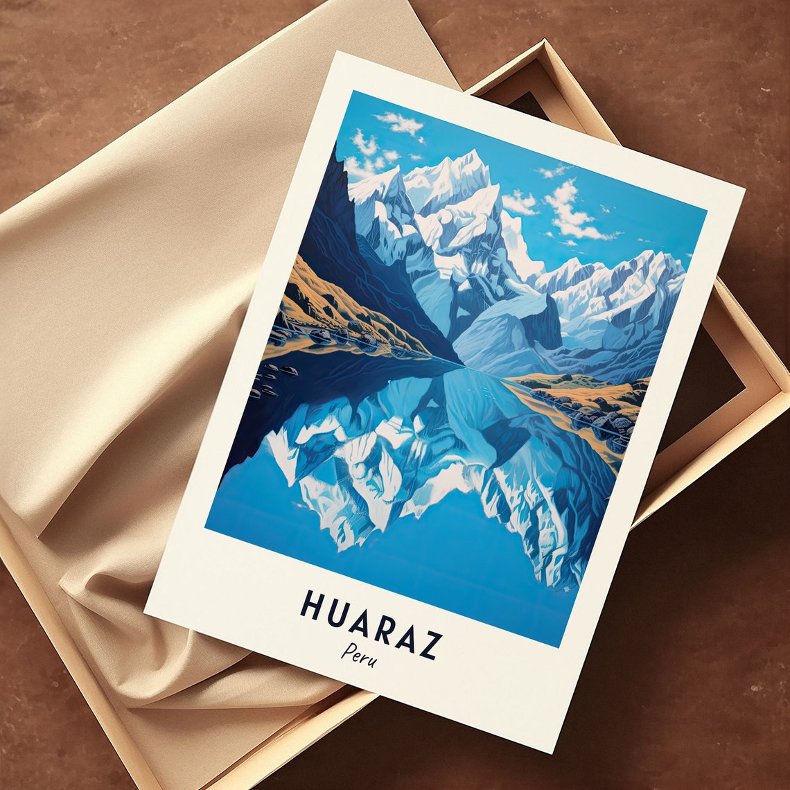Huascarn National Park Travel Print Wall Art Huaraz Peru City Print Huascarn National Park Travel Gift Wall Art - Image 3
