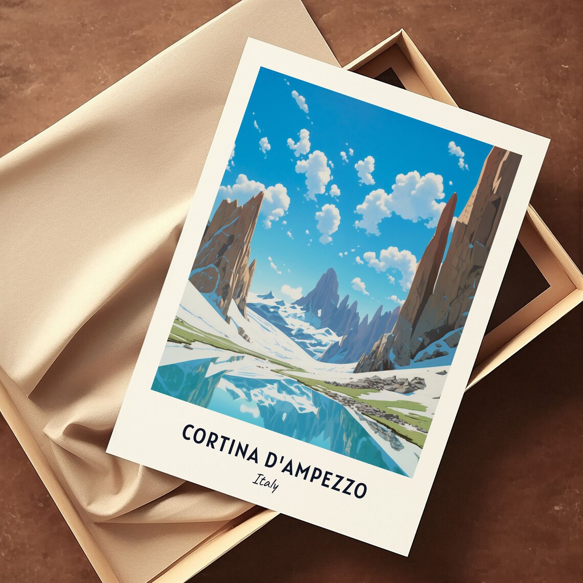 Cortina Dampezzo Travel Print Wall Art Cortina Dampezzo Italy City Print Cortina Dampezzo Travel Gift Travel Gift - Image 3