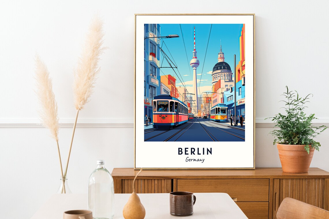 Berlin Travel Poster, Germany City Print - Image 2