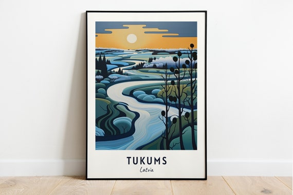Tukums Airfield Museum Travel Print Wall Art Tukums Latvia City Print Tukums Airfield Museum Travel Gift Tukums Airfield Museum Poster