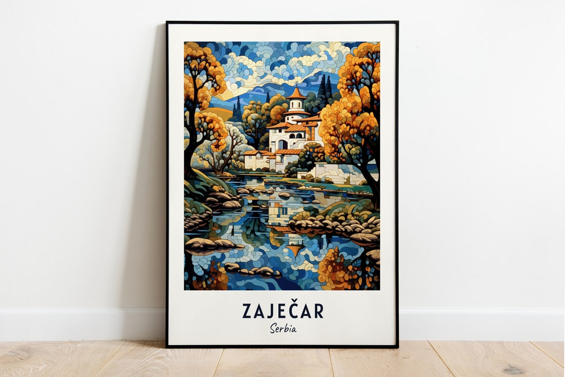 Felix Romuliana Travel Print Wall Art Zajear Serbia City Print Felix Romuliana Travel Gift Felix Romuliana Poster