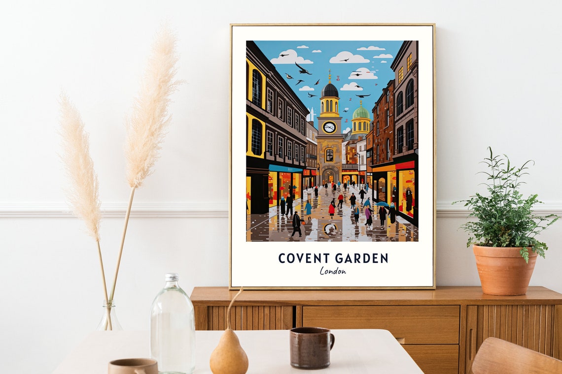 Covent Garden London Travel Print Wall Art Covent Garden London City Print Covent Garden London Travel Gift Covent Garden Wall Art - Image 2