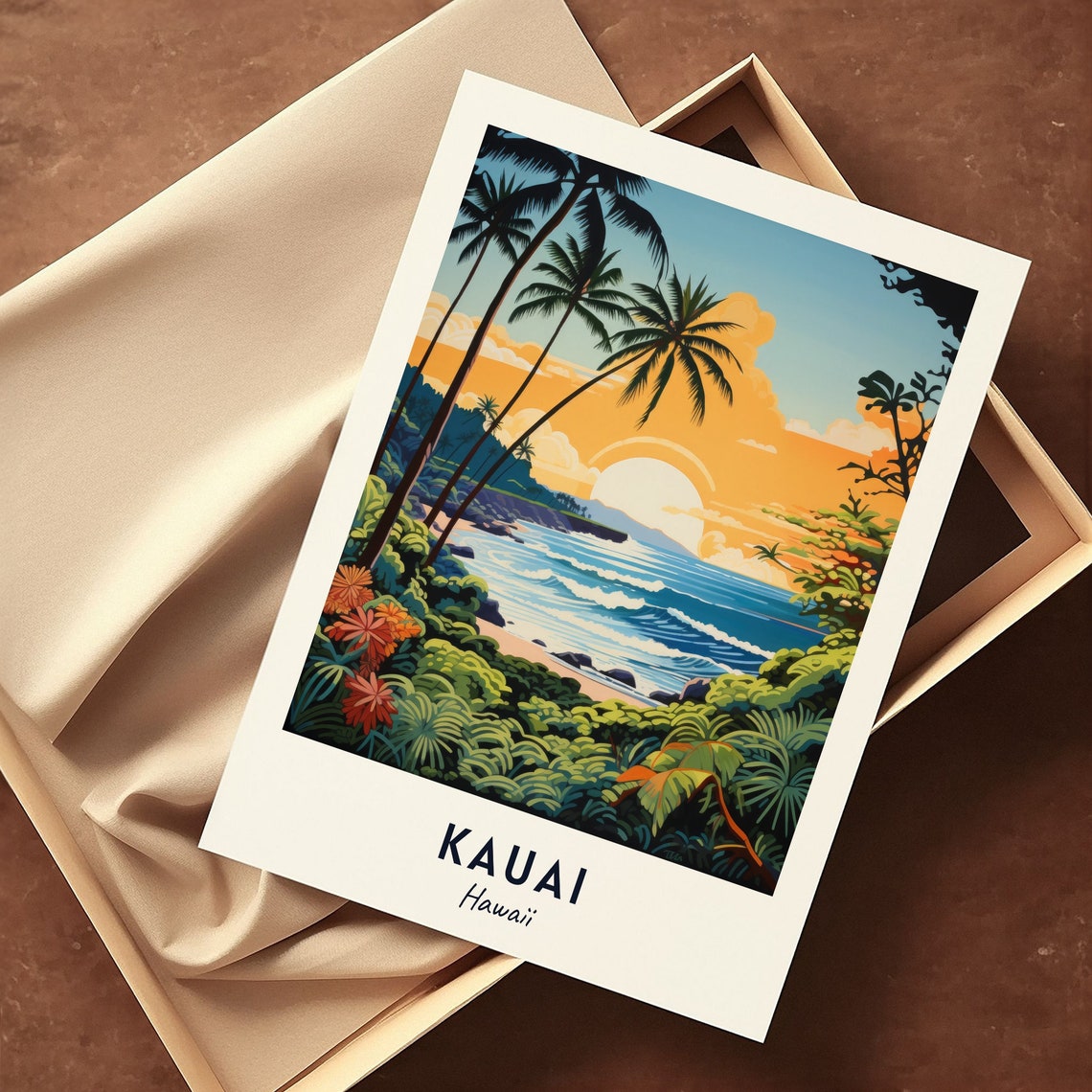 Kauai Hawaii Travel Poster, Travel Gift - Image 3
