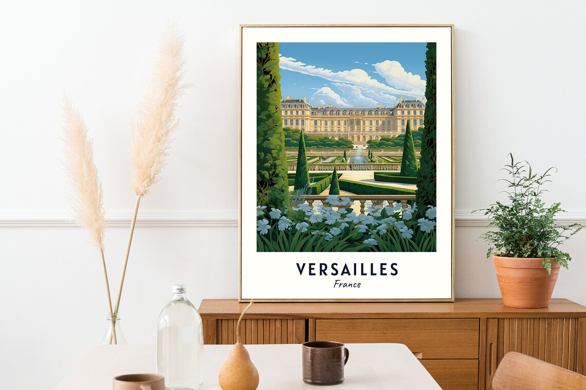 Versailles Vintage Travel Poster, France City Print - Image 2