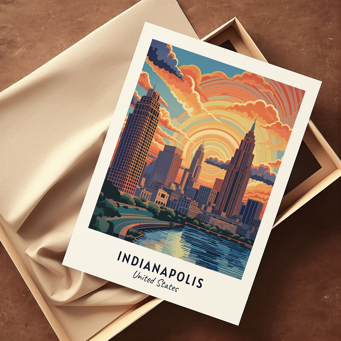 Indianapolis Travel Poster, United States City Print - Image 3