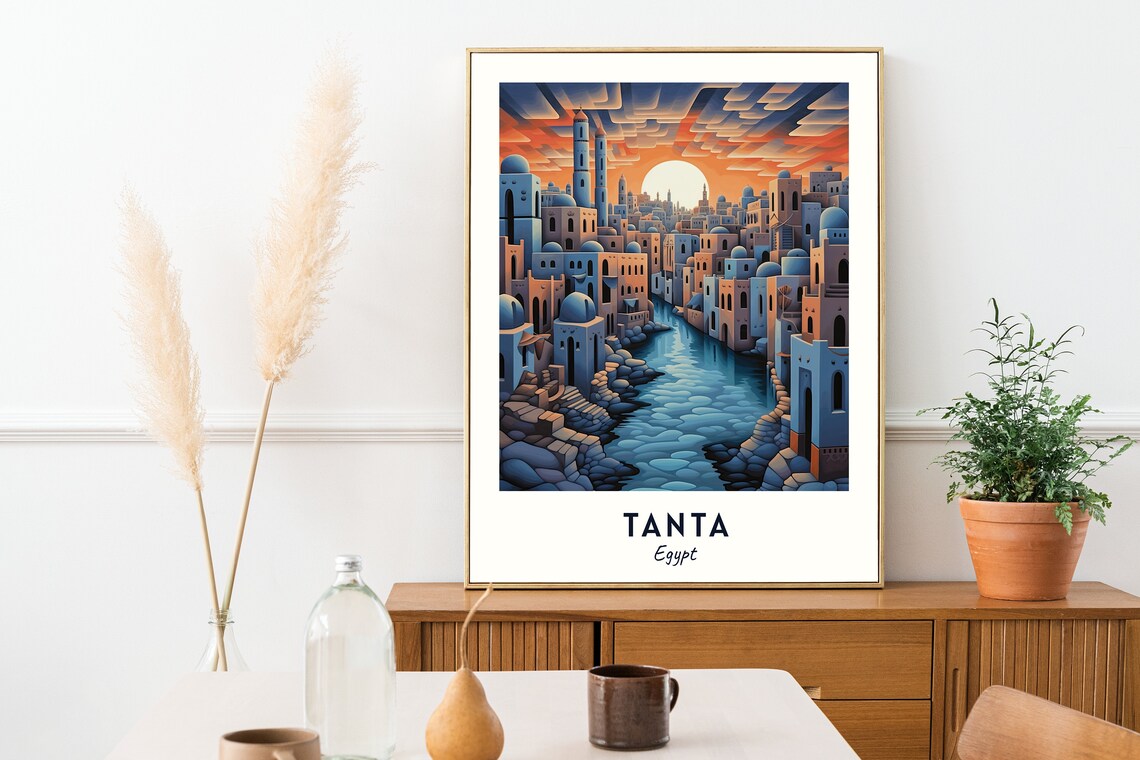 Al Mahallah Al Kubra Travel Print Wall Art Tanta Egypt City Print Al Mahallah Al Kubra Travel Gift Al Mahallah Al Kubra Poster - Image 2