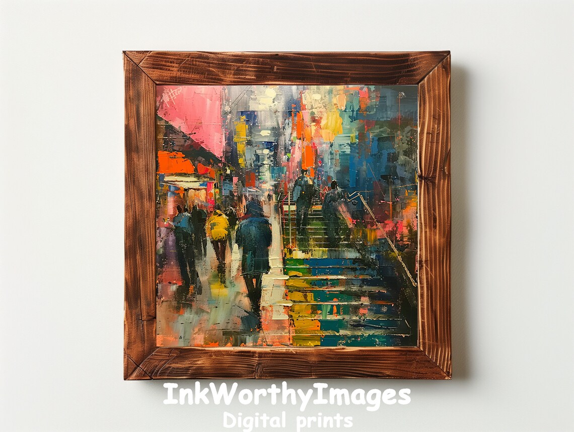 Abstract City Street Graffiti, Dopamine Decor - Image 3
