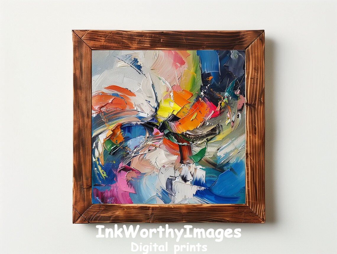 Vibrant Abstract Color Splash, Modern Decor - Image 2