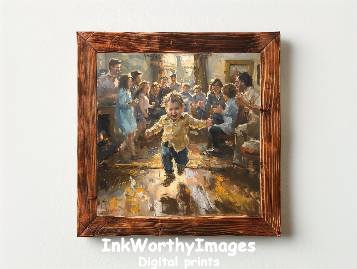 Family Gathering Joy, Happy Reunion Art Print - Image 2