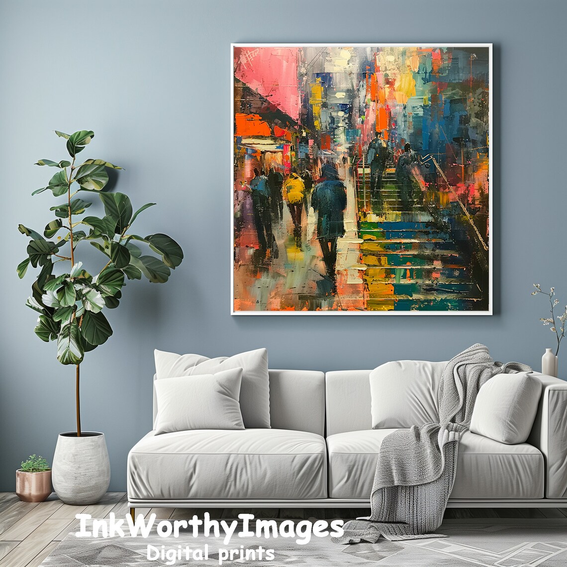 Abstract City Street Graffiti, Dopamine Decor - Image 4