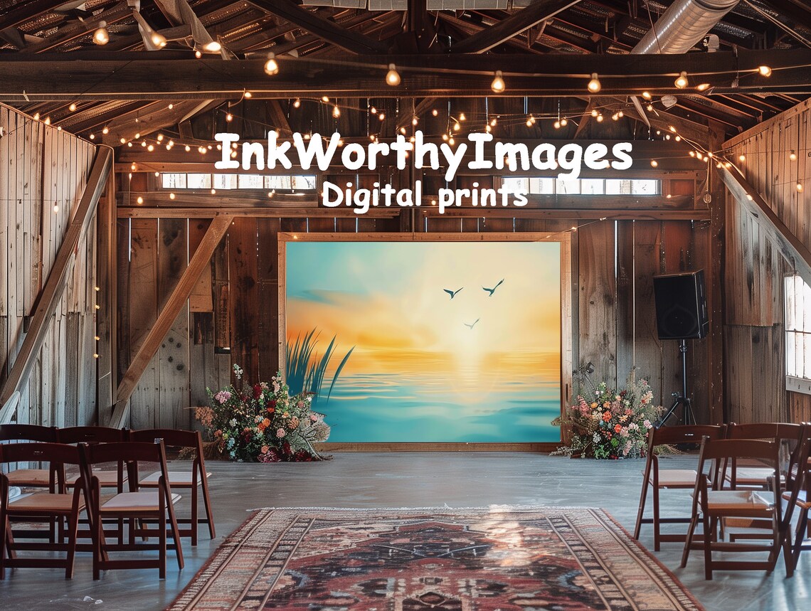 Sunset Over Tranquil Waters, Serene Seascape - Image 6
