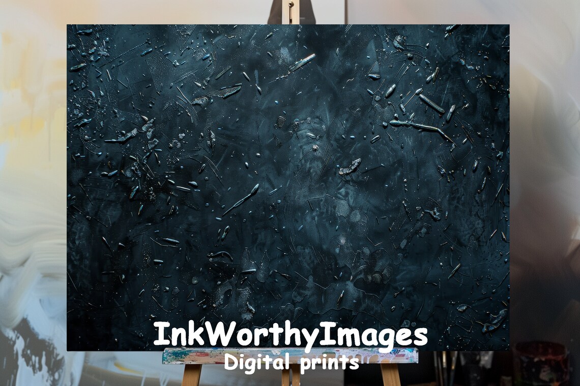Abstract Dark Texture, Moody Modern Industrial Art