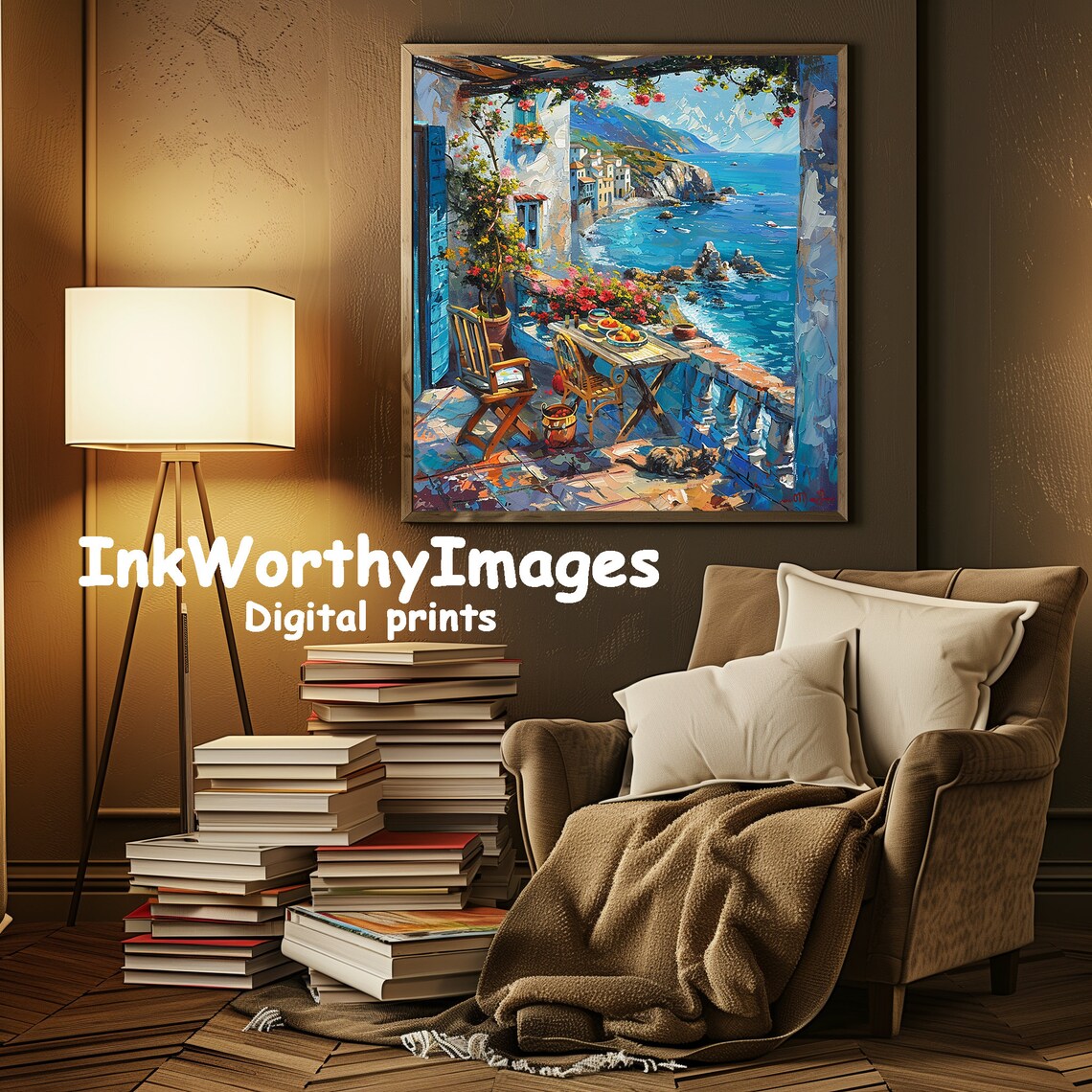 Mediterranean Coastal Terrace, Scenic Ocean View - Image 3