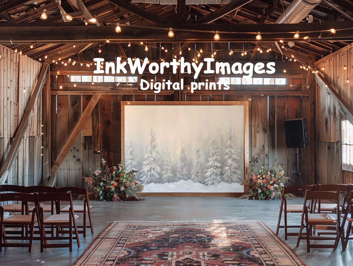 Minimalist Winter Forest, Serene Snowy Landscape - Image 6