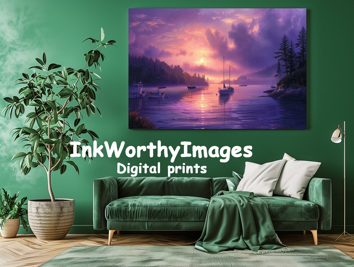Tranquil Seascape, Coastal Nautical Decor - Image 3