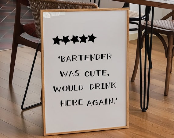 Bar Cart Bar Cart Decor Aesthetic Kitchen Decor Trendy Wall Art Funky Wall Decor Bartender Was Cute Would Drink Here Again