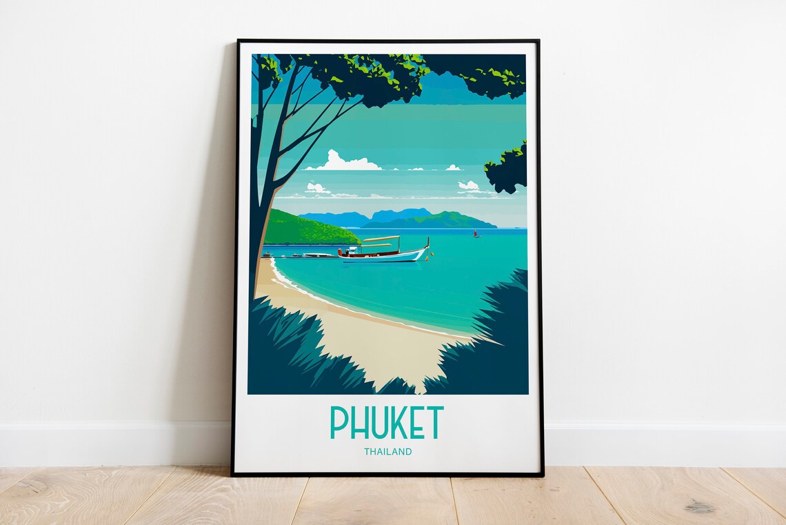 Phuket Travel Poster, Thailand Wall Art Print - Image 6