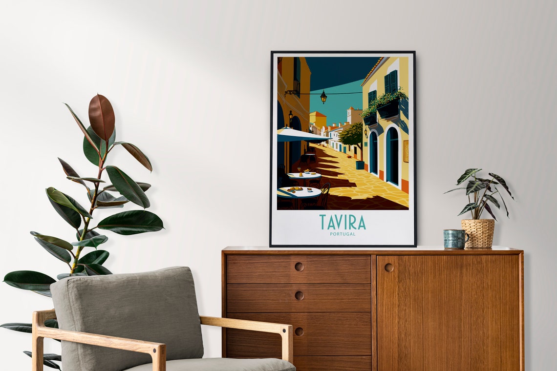 Tavira Travel Print Wall Art Tavira Portugal Wall Hanging Home Decoration Tavira Portugal Gift Art Lovers Art Tavira Wall Decor Travel Art - Image 4