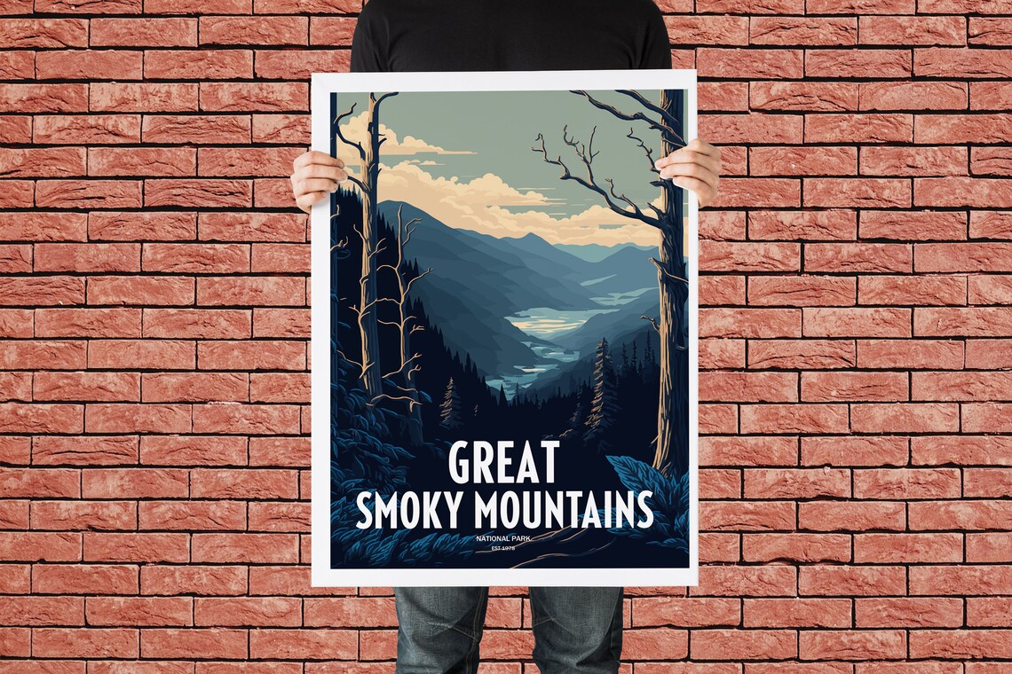 Smoky Mountains National Park Travel Poster - Image 4
