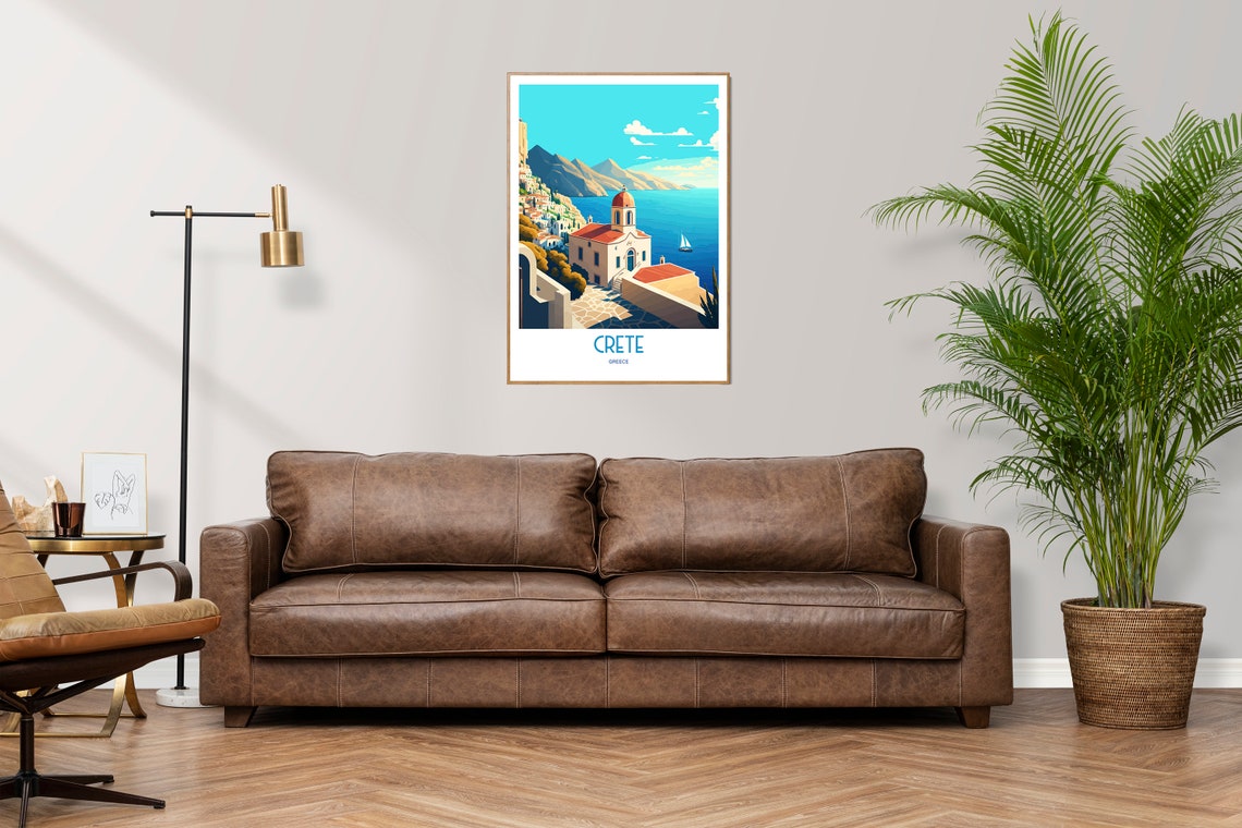 Crete Greece Travel Print Crete Greece Seaside Travel Art Crete Travel Print Greece Landmark Print Crete Greece Travel Poster