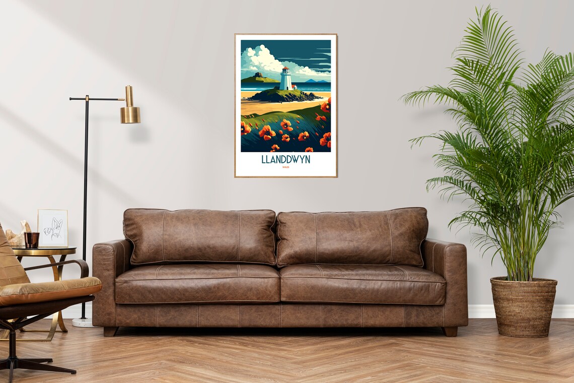 Anglesey Llanddwyn Island Wales Travel Poster - Image 4
