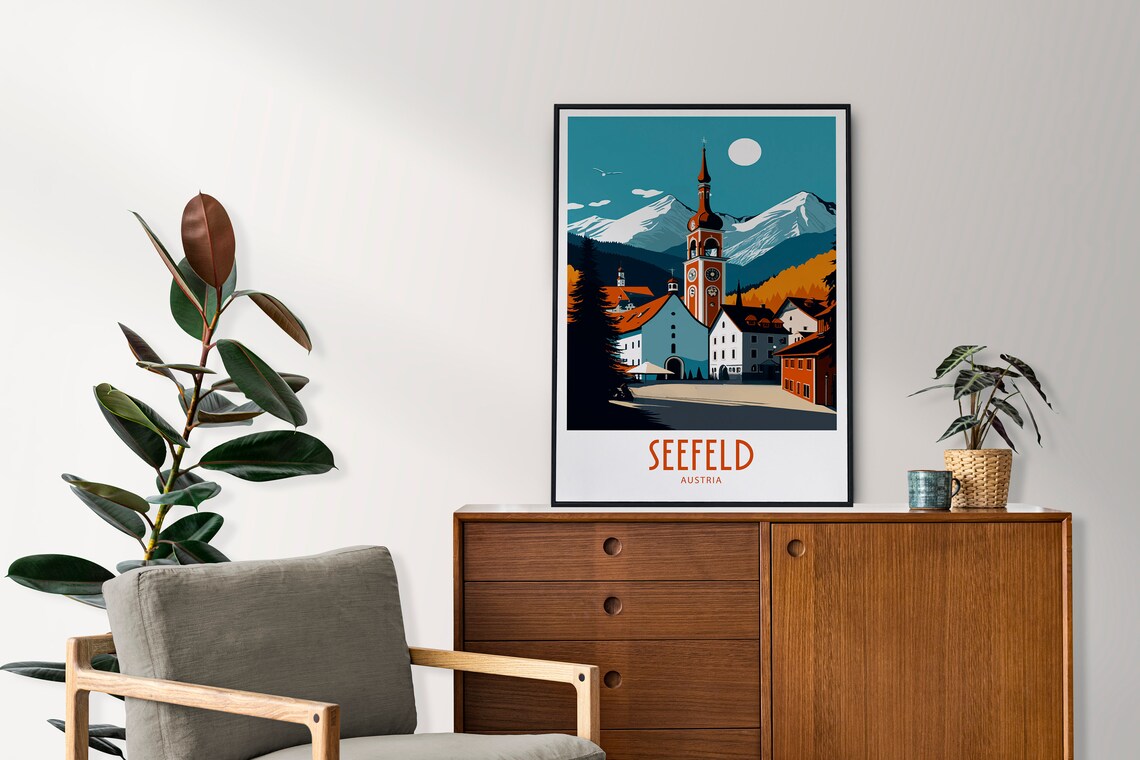 Seefeld Travel Poster, Austria Wall Art Print - Image 4