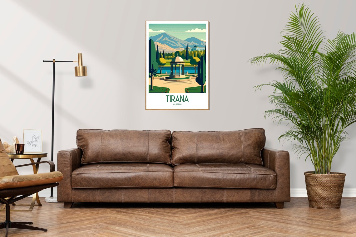 Tirana Travel Poster, Albania City Wall Art - Image 3