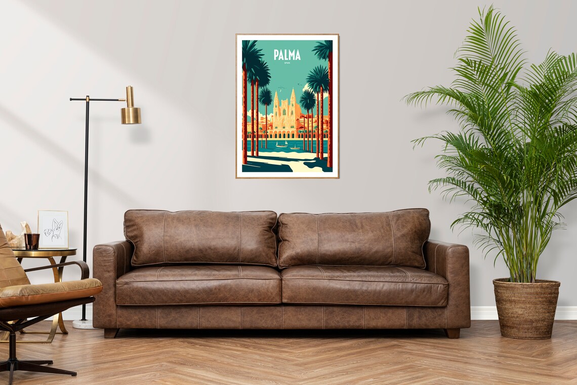 Palma De Mallorca Travel Poster, Spain Wall Art Print - Image 3